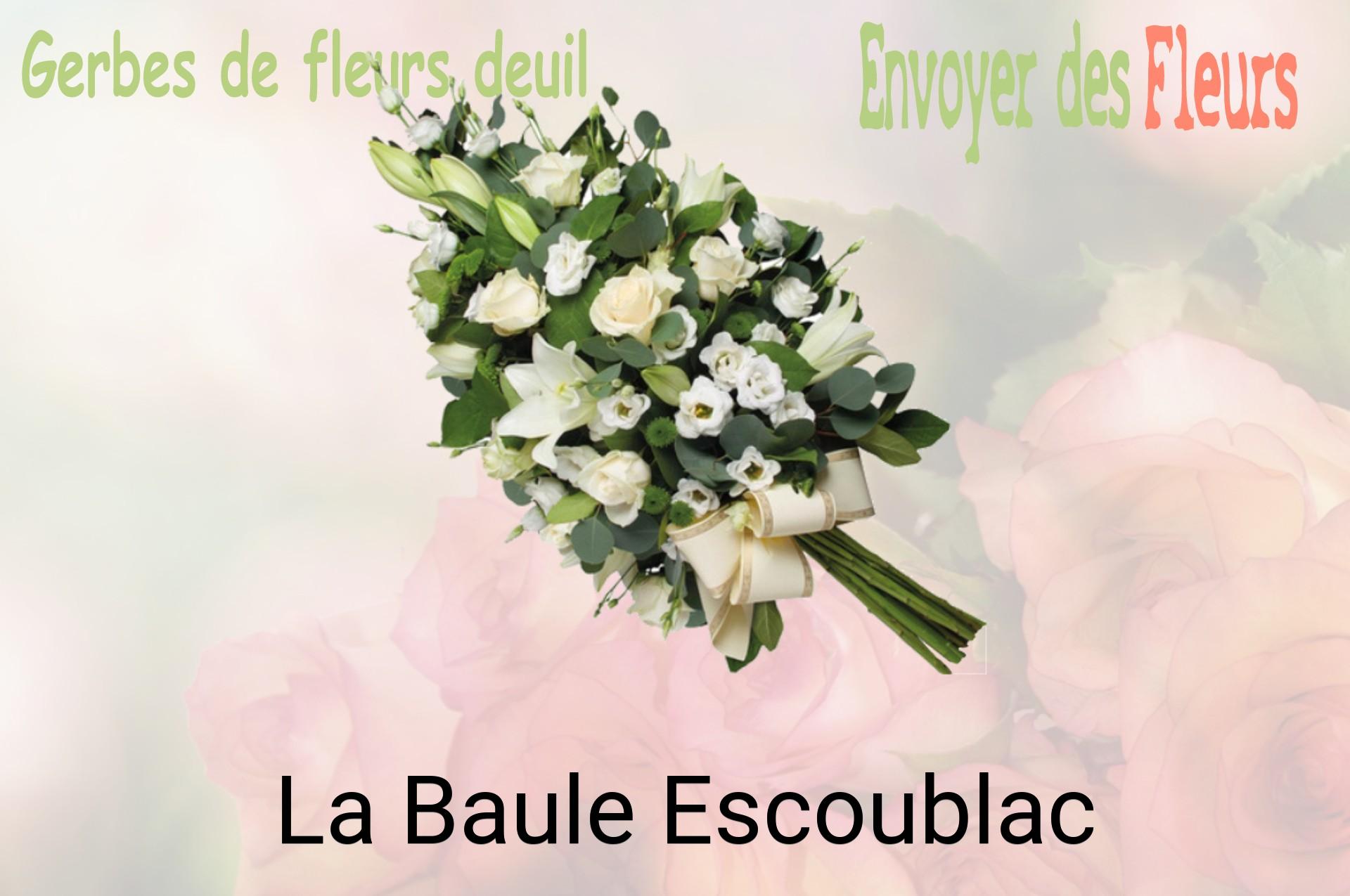 Gerbe de fleurs de deuil livrée à La Baule-Escoublac